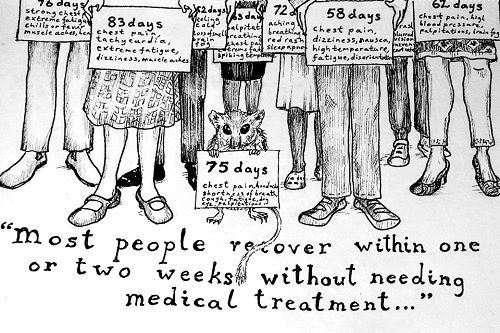 There is an urgent need for guidelines for employers and employees living with long Covid, to ensure that there is recognition of their symptoms. Illustration: LongCovid.org