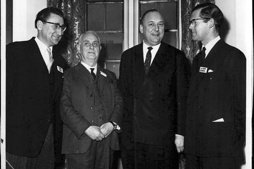 James Tye With Lord Robens, B&W, 1960'S 1